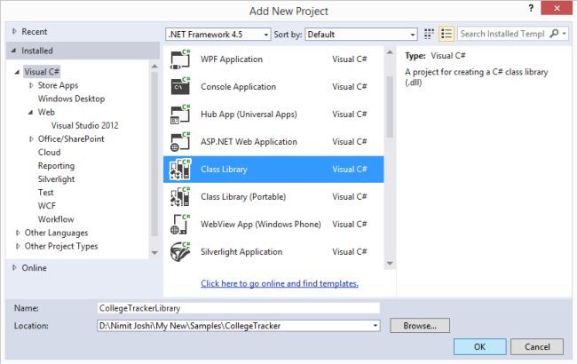 Adding Class Library
